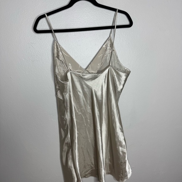 Vintage Val Mode Lingerie Shimmery Gold Night Gown Slip Dress - Picture 8 of 11